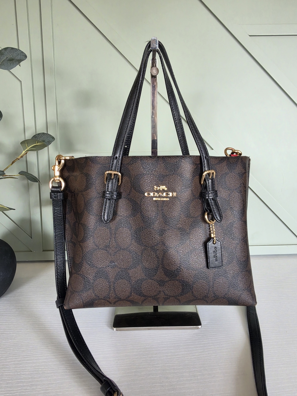 Coach Mollie Tote 25 in Signature Canvas